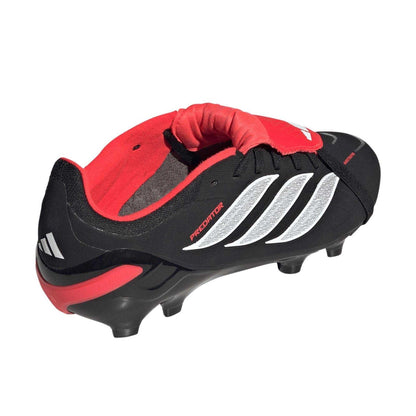 Black-Red - Back - Predator Childrens-Kids Predator Elite Firm Ground Football Boots