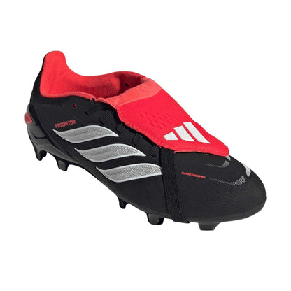 Black-Red - Pack Shot - Predator Childrens-Kids Predator Elite Firm Ground Football Boots