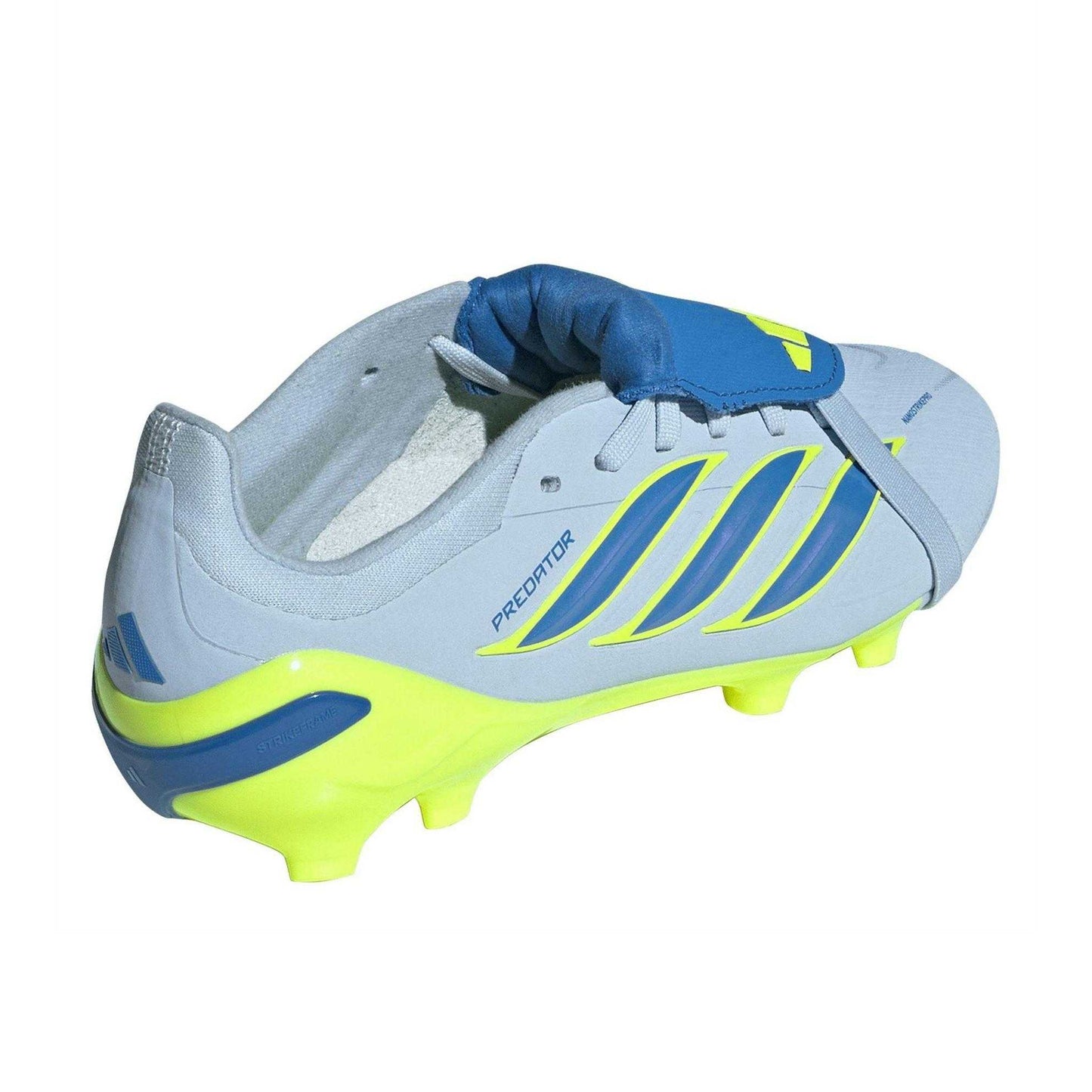 Blue-Yellow - Back - Predator Childrens-Kids Predator Elite Firm Ground Football Boots