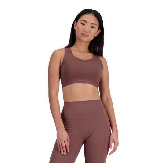 Purple - Front - New Balance Womens-Ladies Medium Impact Sports Bra