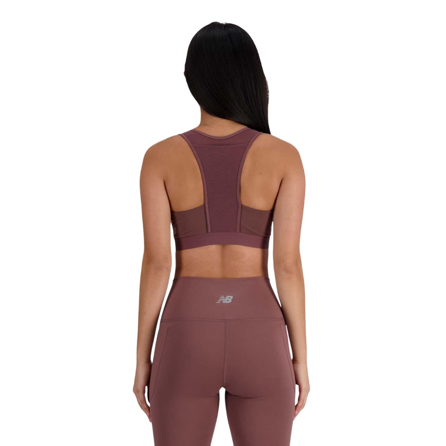 Purple - Back - New Balance Womens-Ladies Medium Impact Sports Bra