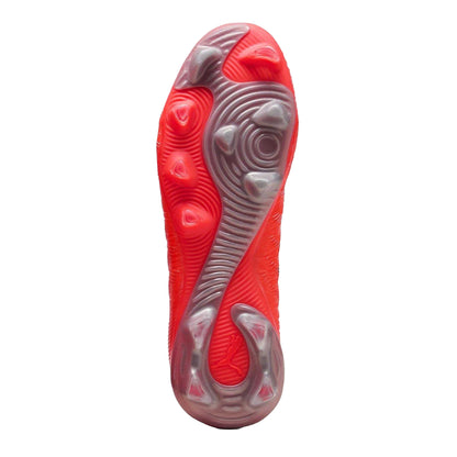 Red-Silver - Lifestyle - Puma Womens-Ladies Future 9 Match Firm Ground Football Boots