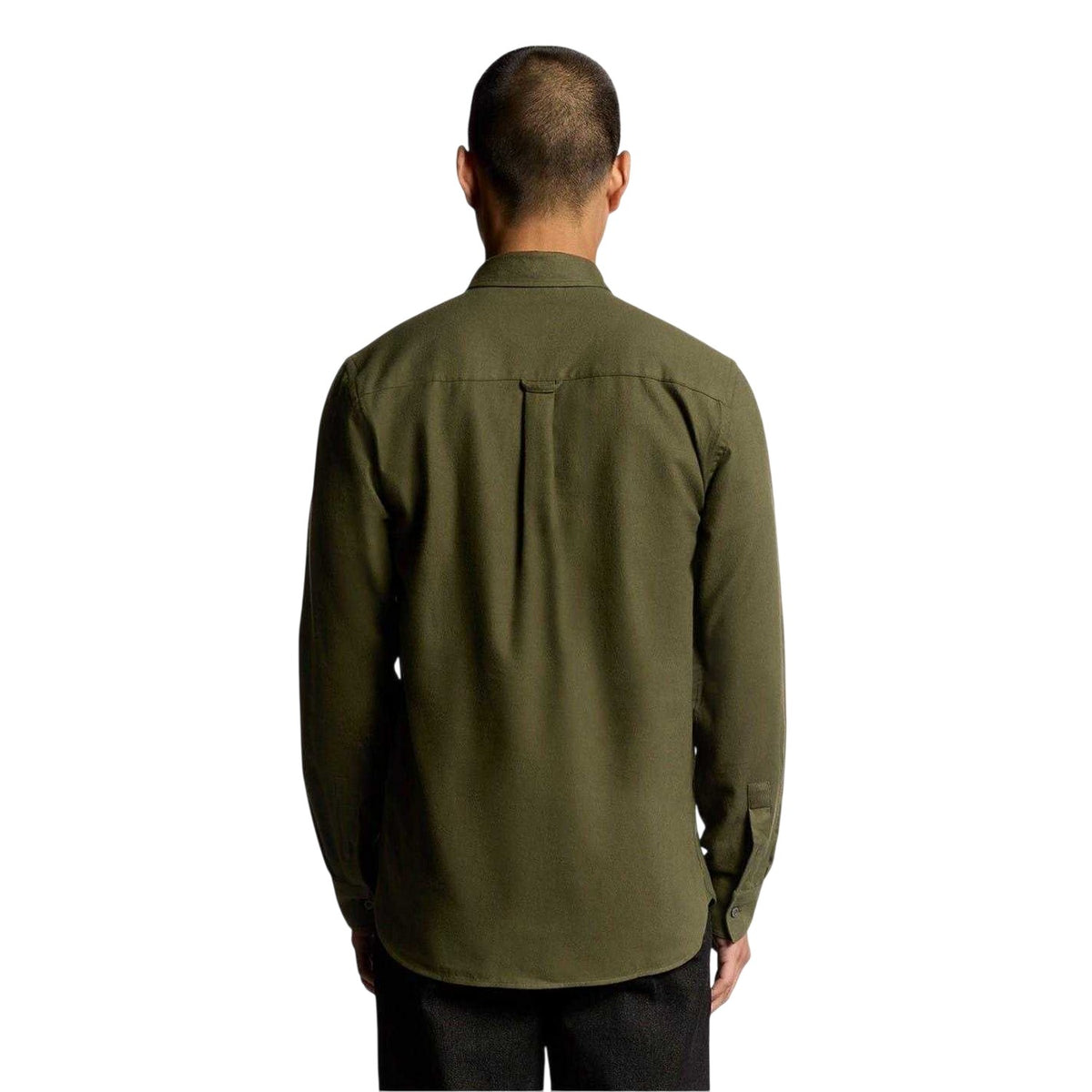 Deep Depths - Back - Lyle & Scott Mens Flannel Long-Sleeved Button-Down Shirt