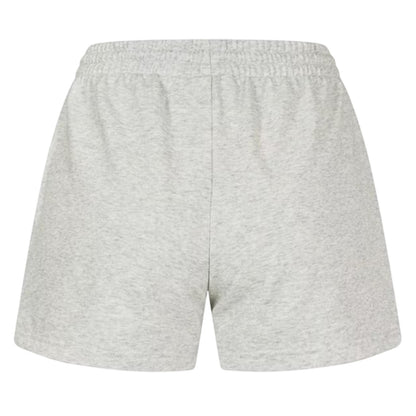 Light Grey - Back - New Balance Womens-Ladies French Terry Relaxed Fit Sweat Shorts