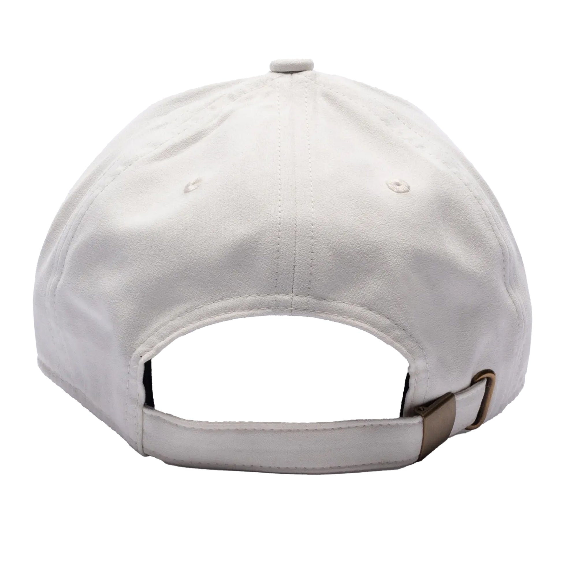 Ecru - Back - SikSilk Logo Faux Suede Baseball Cap