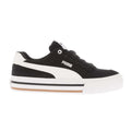 Black-White - Side - Puma Childrens-Kids Classic Vulc Court Trainers