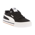Black-White - Front - Puma Childrens-Kids Classic Vulc Court Trainers