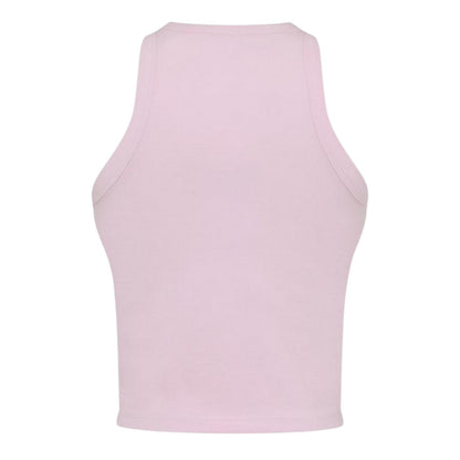 Pink - Back - Jack Wills Womens-Ladies Cropped Tank Top