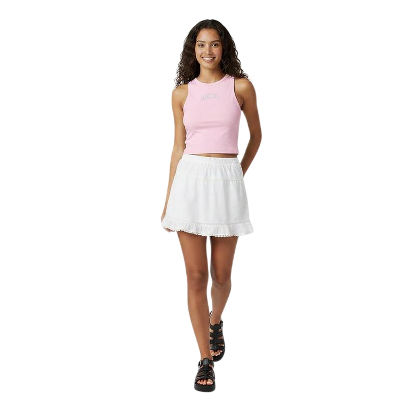 Pink - Lifestyle - Jack Wills Womens-Ladies Cropped Tank Top