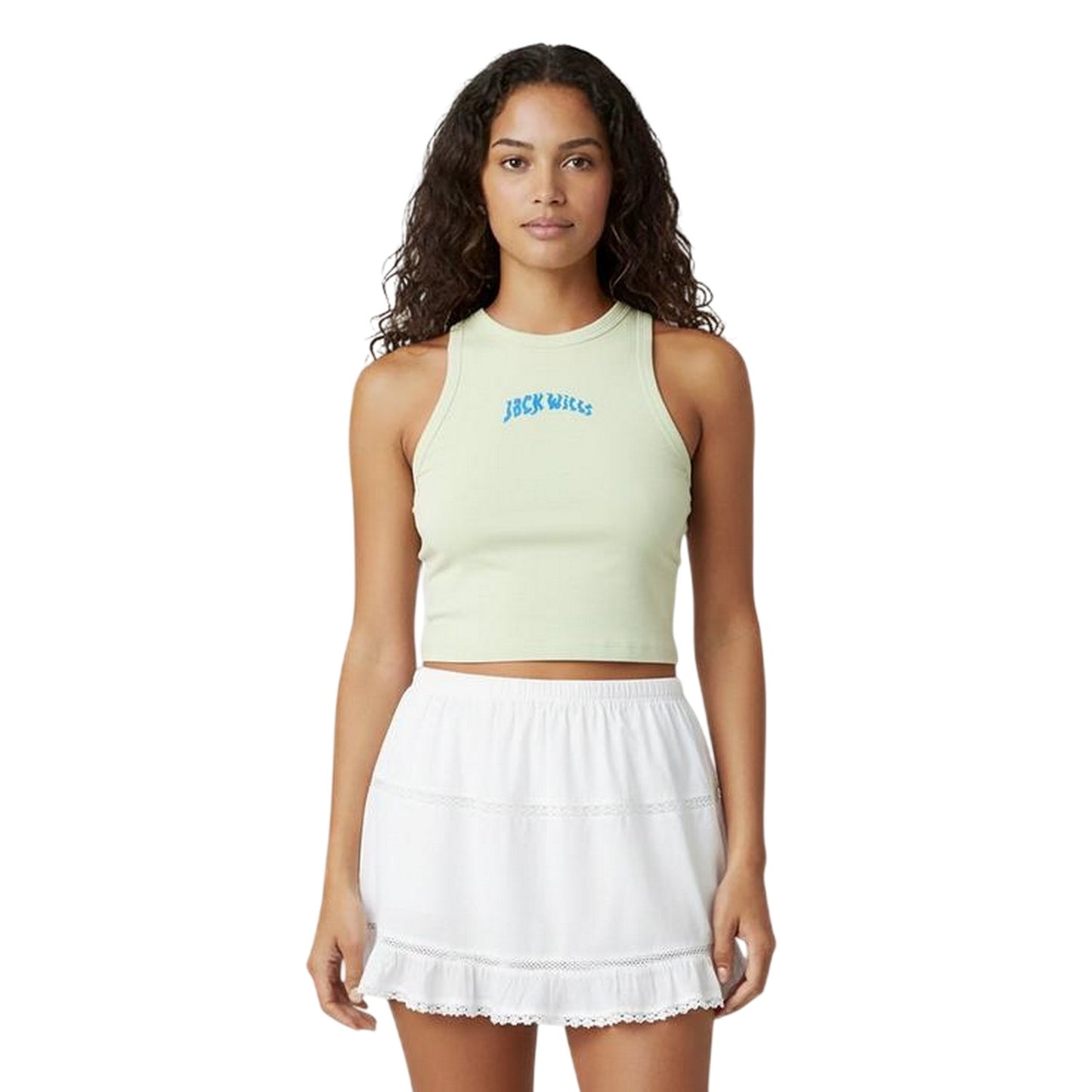 Seaglass - Side - Jack Wills Womens-Ladies Cropped Tank Top