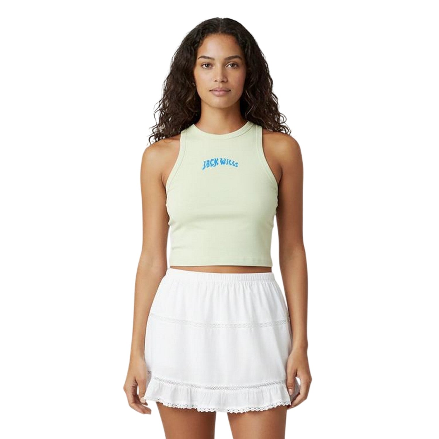 Seaglass - Side - Jack Wills Womens-Ladies Cropped Tank Top