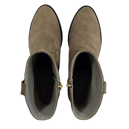 Sand - Lifestyle - Jack Wills Womens-Ladies Dalida Suede Block Heel Western Boots