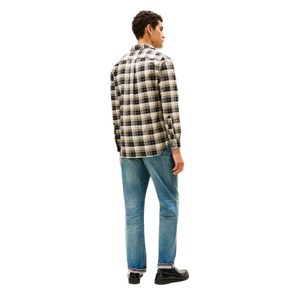 Aegean Sea-Check - Back - Tommy Hilfiger Mens Regular Button-Down Shirt