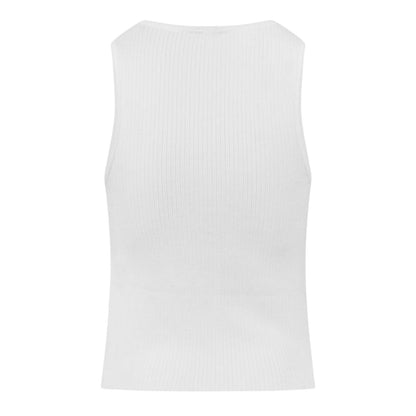 Vintage White - Back - Jack Wills Womens-Ladies Striped Tank Top