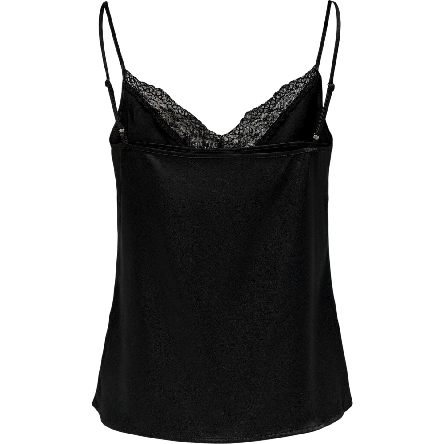 Black - Back - Only Womens-Ladies Lace Camisole