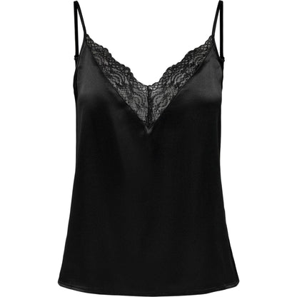 Black - Front - Only Womens-Ladies Lace Camisole