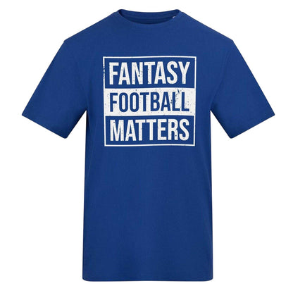 Blue - Front - AWD Mens Fantasy Football Matters T-Shirt