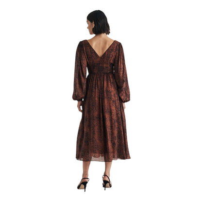 Multicoloured - Back - Nobody´s Child Womens-Ladies Aine Snake Print Midi Dress