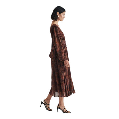 Multicoloured - Lifestyle - Nobody´s Child Womens-Ladies Aine Snake Print Midi Dress