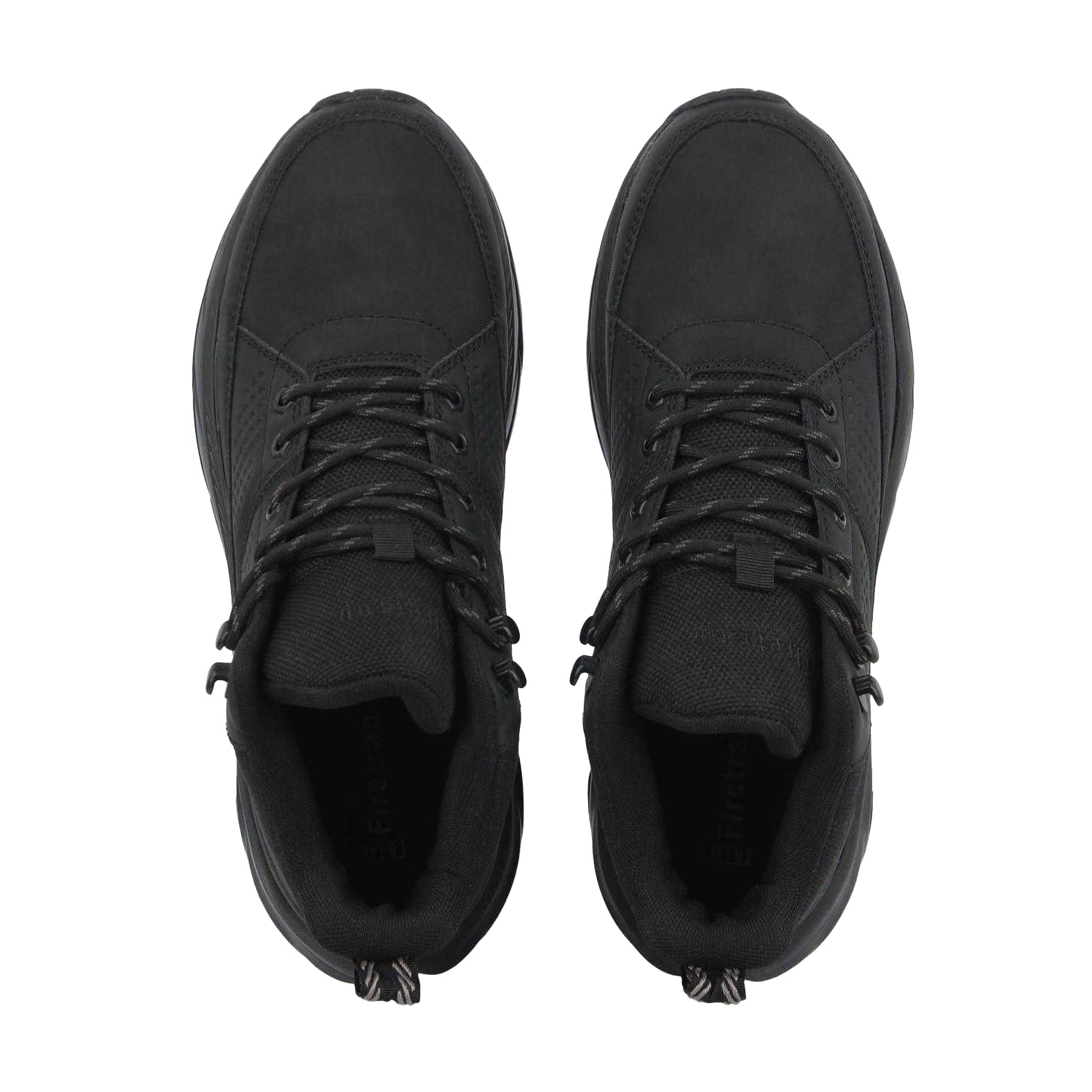 Black - Side - Firetrap Mens Hiker Hiking Boots