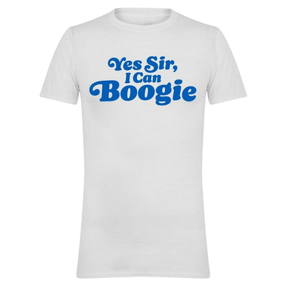 White - Front - AWD Mens Yes Sir, I Can Boogie T-Shirt