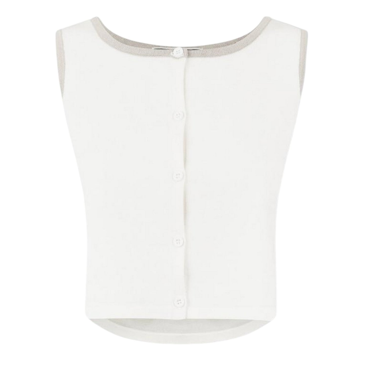 Vintage White - Front - Jack Wills Womens-Ladies Knitted Crop Top