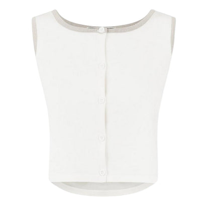 Vintage White - Front - Jack Wills Womens-Ladies Knitted Crop Top