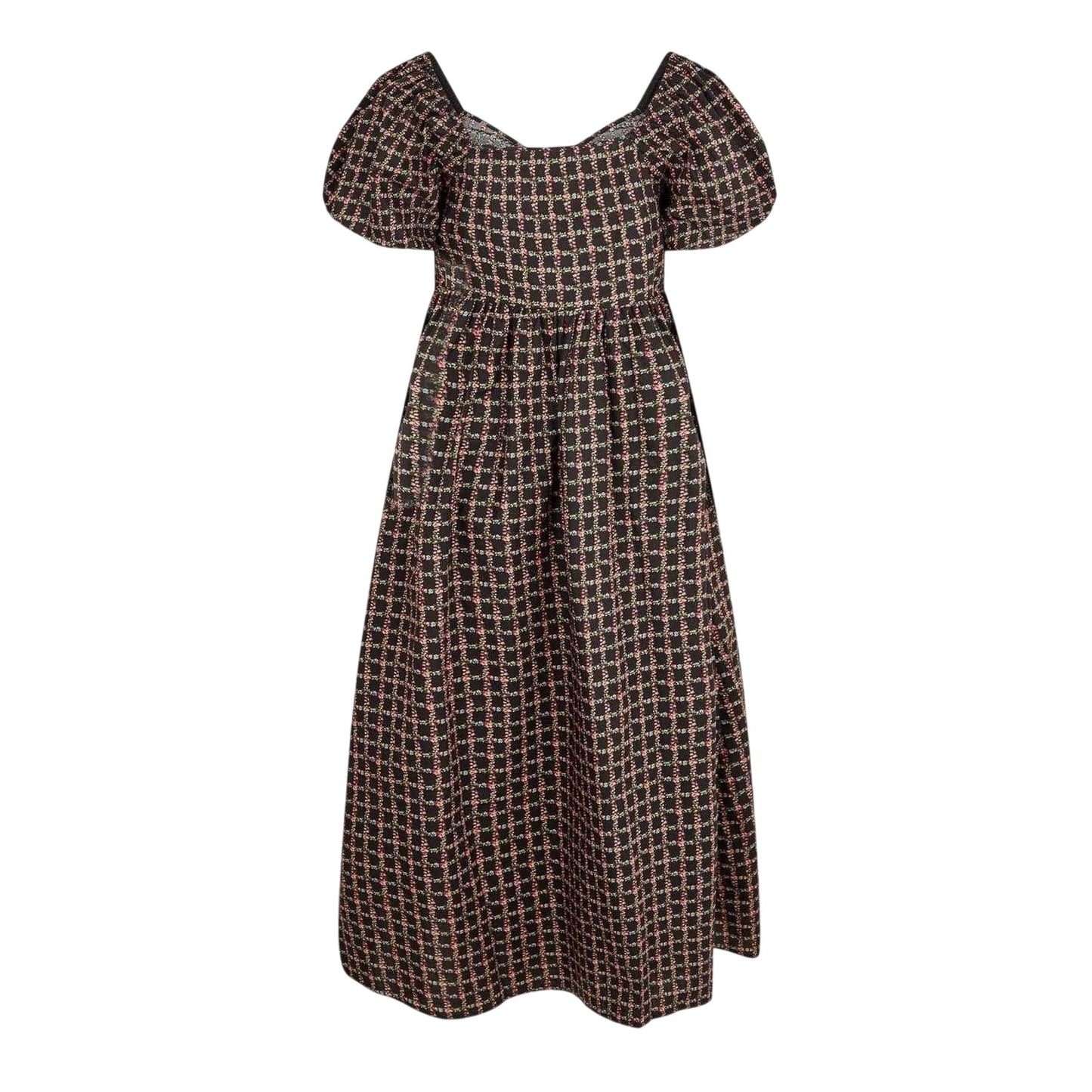 Black-Multicoloured - Back - Nobody´s Child Womens-Ladies Check Floral Midi Dress