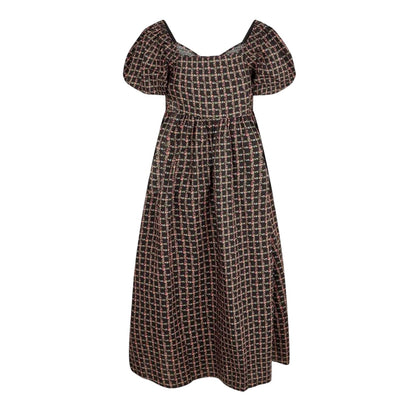 Black-Multicoloured - Back - Nobody´s Child Womens-Ladies Check Floral Midi Dress