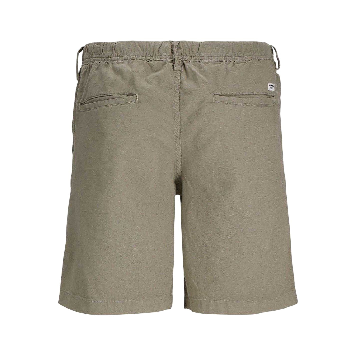 Dusty Olive - Back - Jack And Jones Mens Linen Blend Shorts