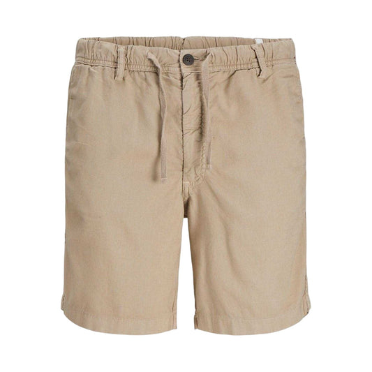 Crockery - Front - Jack And Jones Mens Linen Blend Shorts