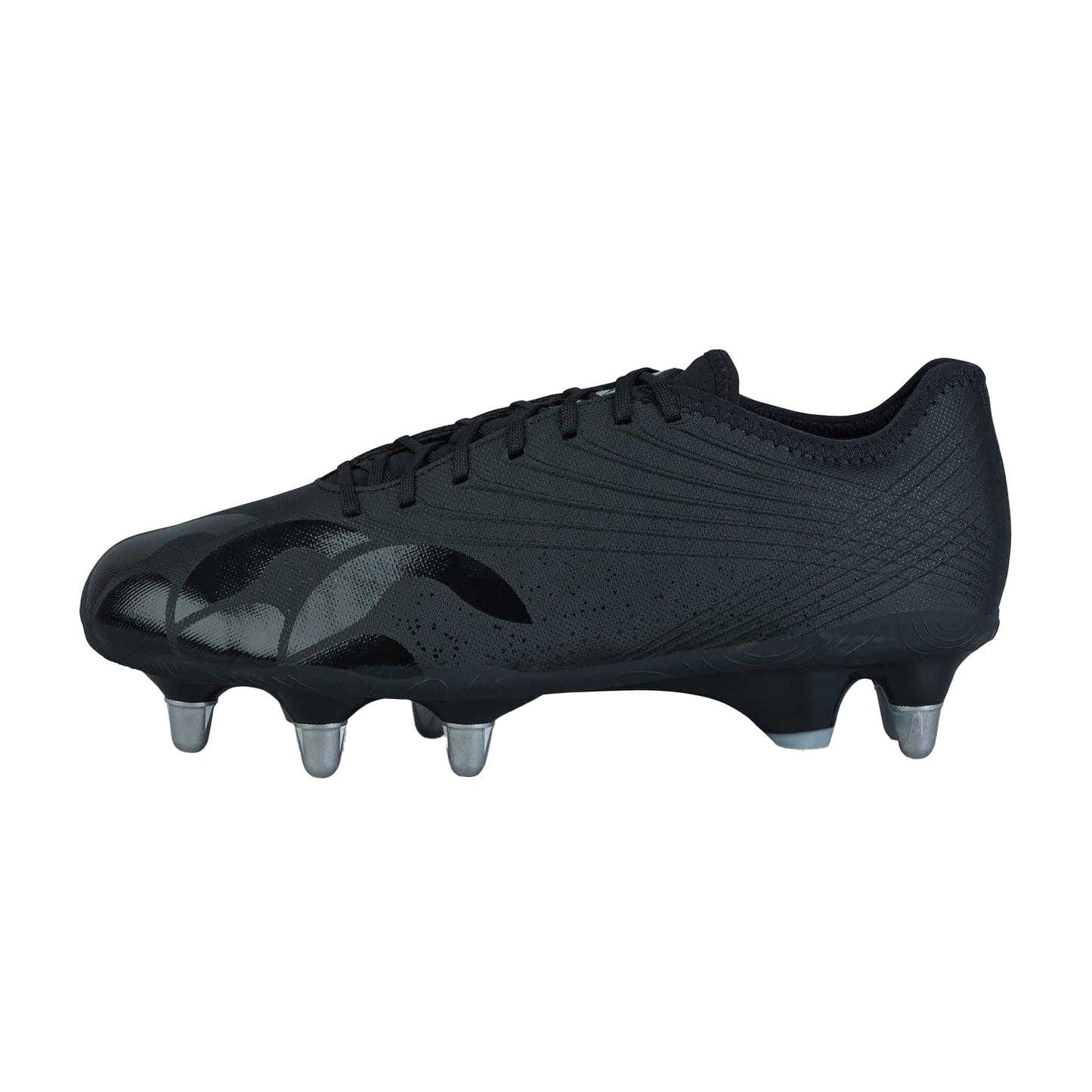 Black-Silver - Back - Canterbury Mens Stampede Groundbreak Pro Soft Ground Rugby Boots