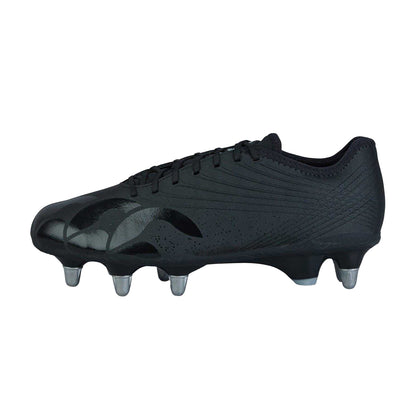 Black-Silver - Back - Canterbury Mens Stampede Groundbreak Pro Soft Ground Rugby Boots