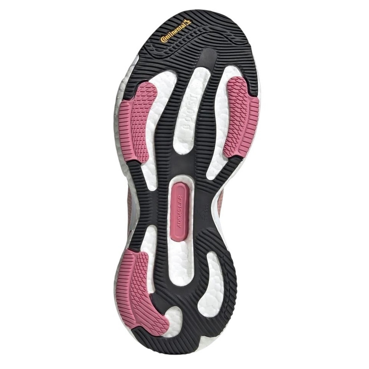 Pink-White - Side - Adidas Womens-Ladies Solarglide 5 Running Trainers