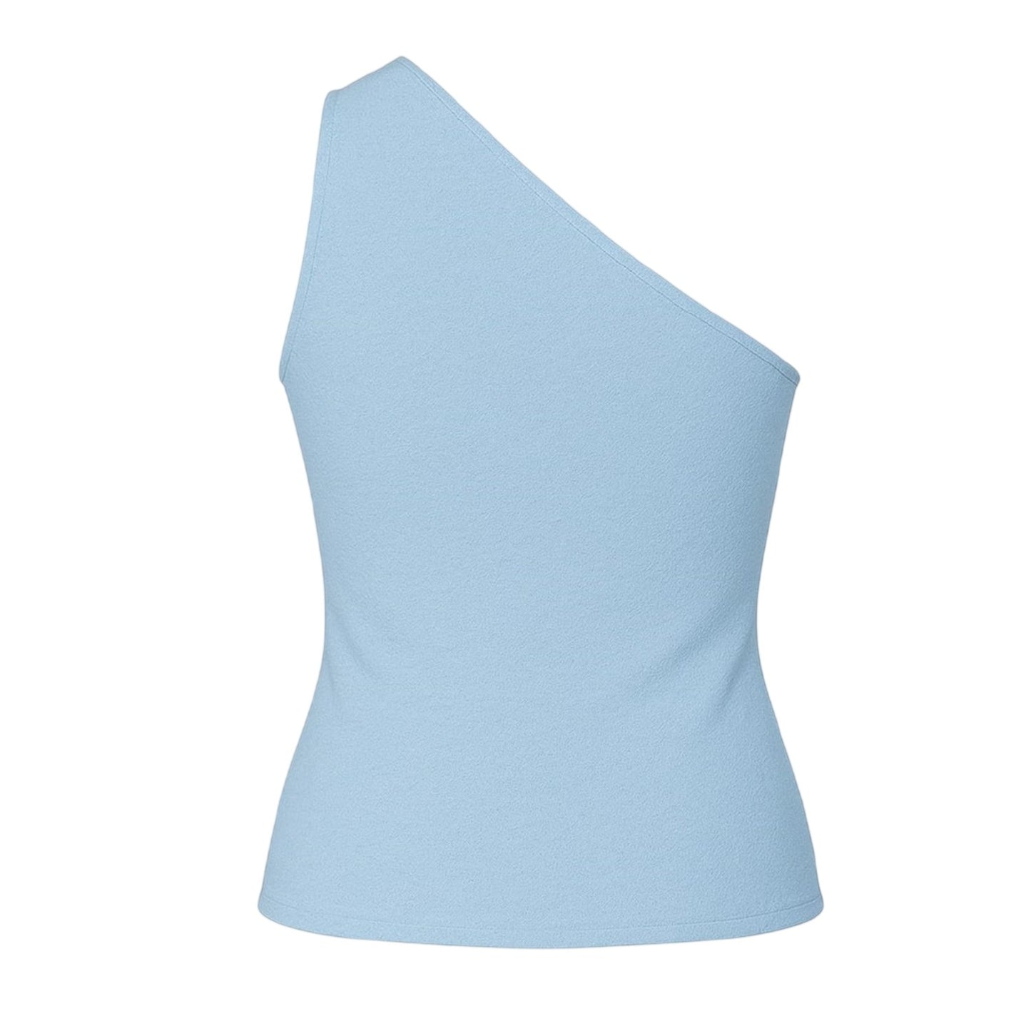 Blue - Back - I Saw It First Womens-Ladies Draped One Shoulder Top