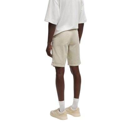 Light Beige - Back - Boss Mens Slim Chino Shorts