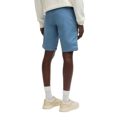 Blue - Back - Boss Mens Slim Chino Shorts