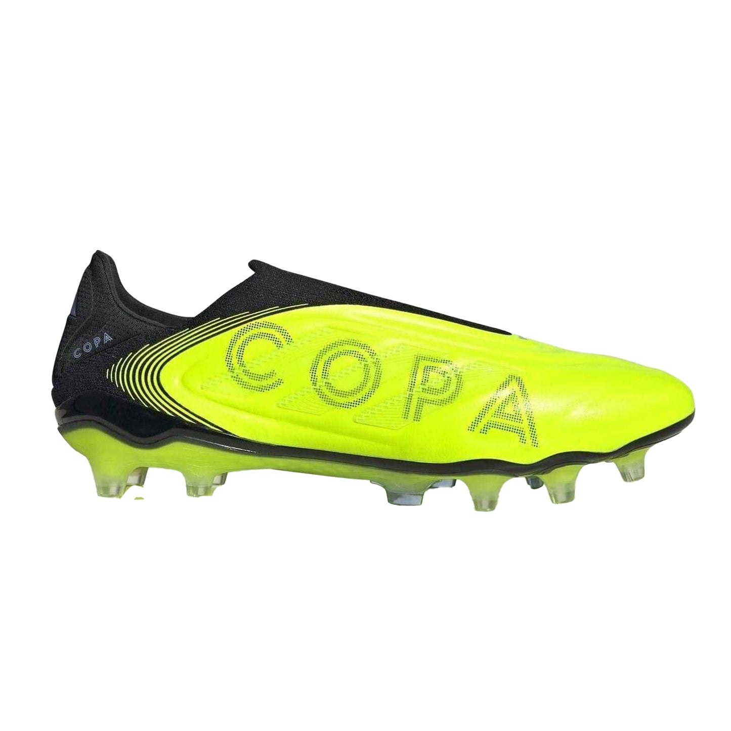 Lemon-Black - Front - Adidas Unisex Adult Copa Pure III Elite Leather Firm Ground Football Boots