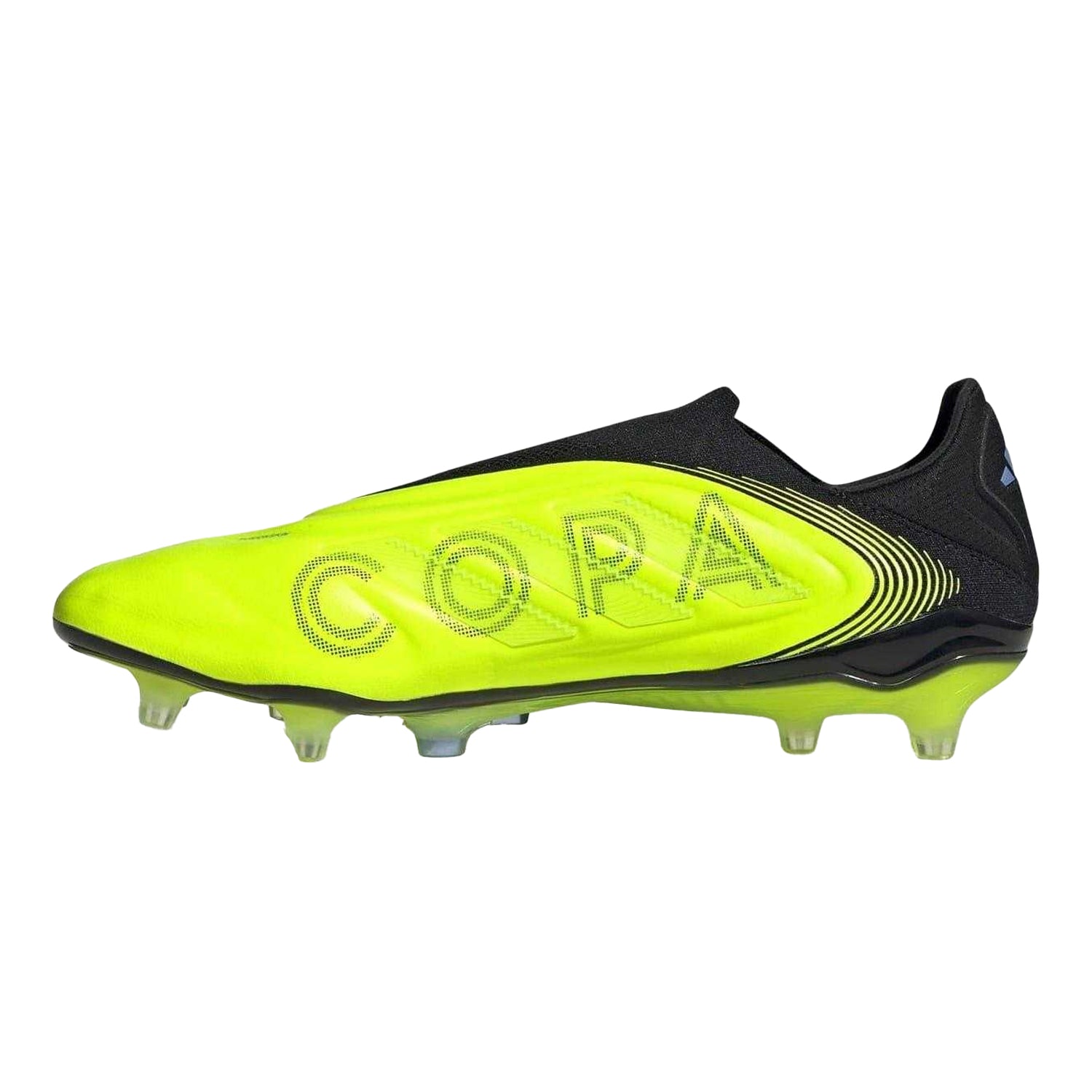 Lemon-Black - Side - Adidas Unisex Adult Copa Pure III Elite Leather Firm Ground Football Boots