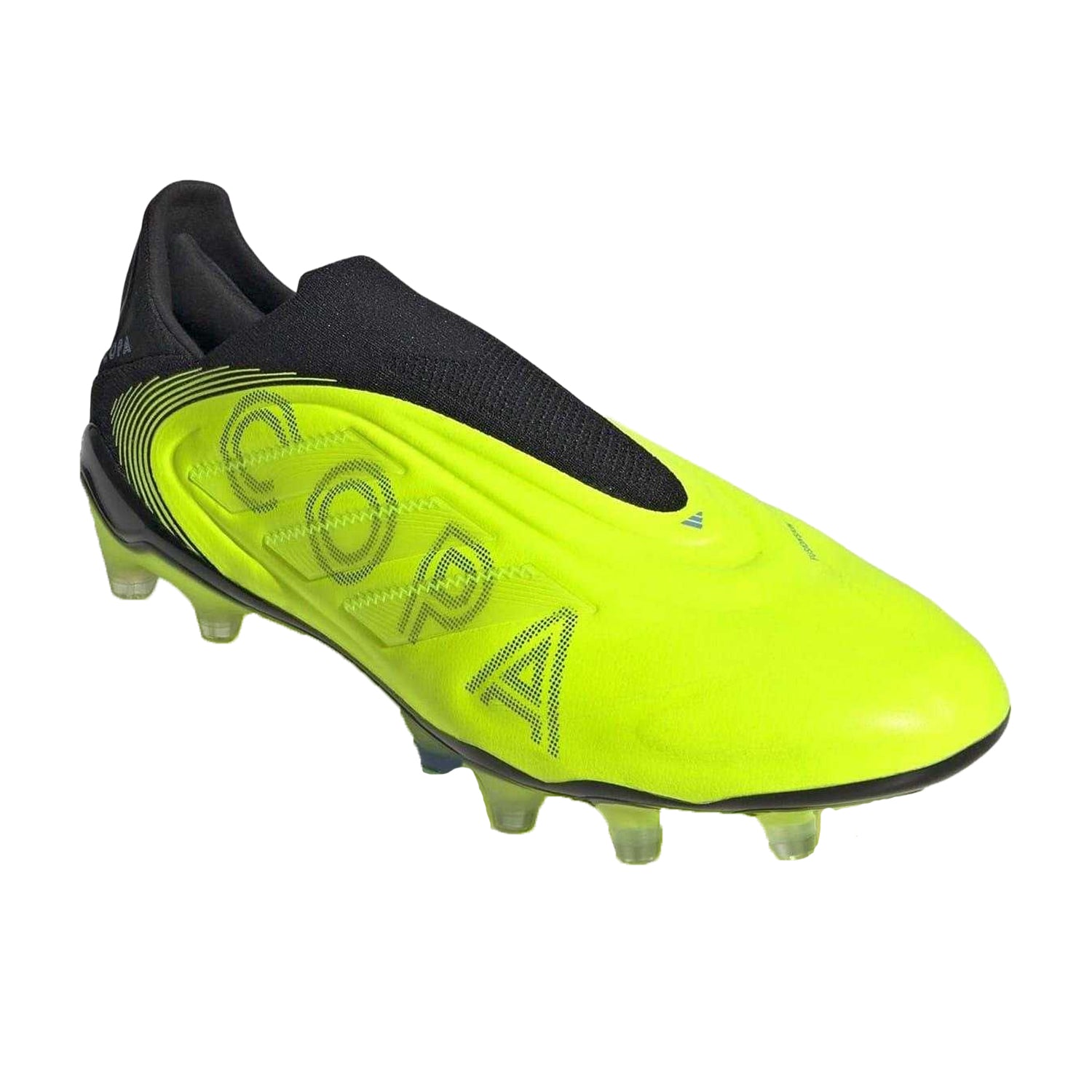 Lemon-Black - Pack Shot - Adidas Unisex Adult Copa Pure III Elite Leather Firm Ground Football Boots