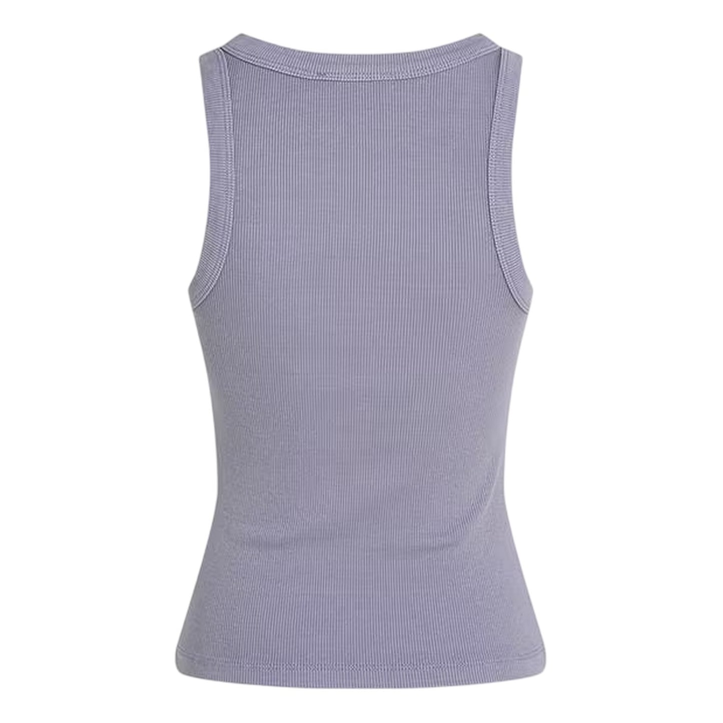 Violet - Back - Calvin Klein Womens-Ladies Ribbed Slim Tank Top