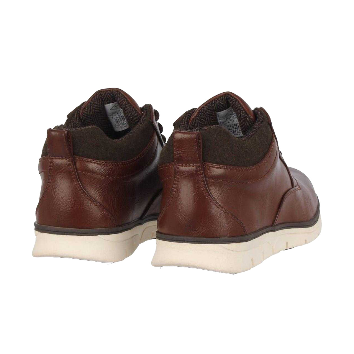 Brown - Back - Lee Cooper Mens Bury Chukka Boots