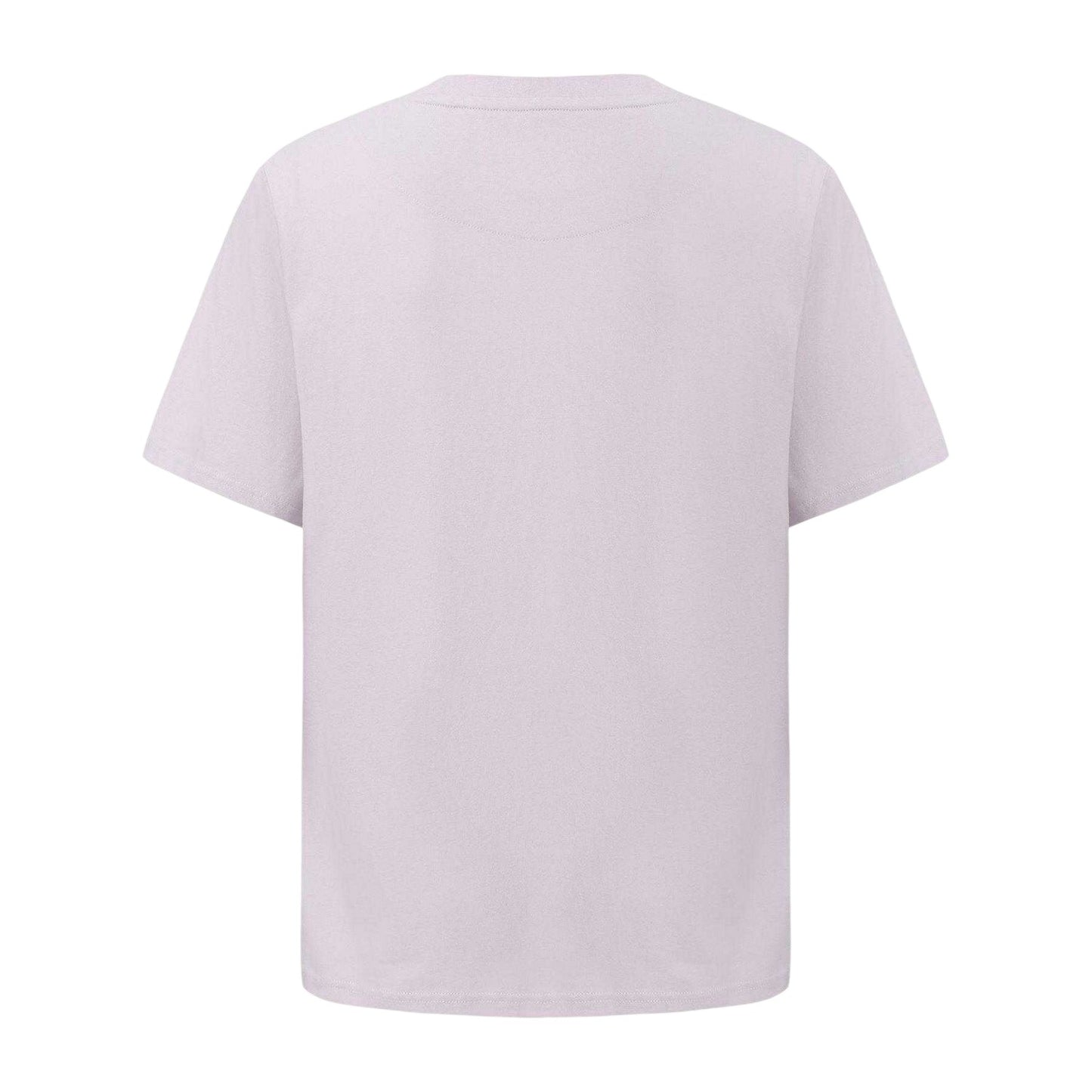 Lilac - Back - Pretty Green Mens Small Logo Cotton T-Shirt