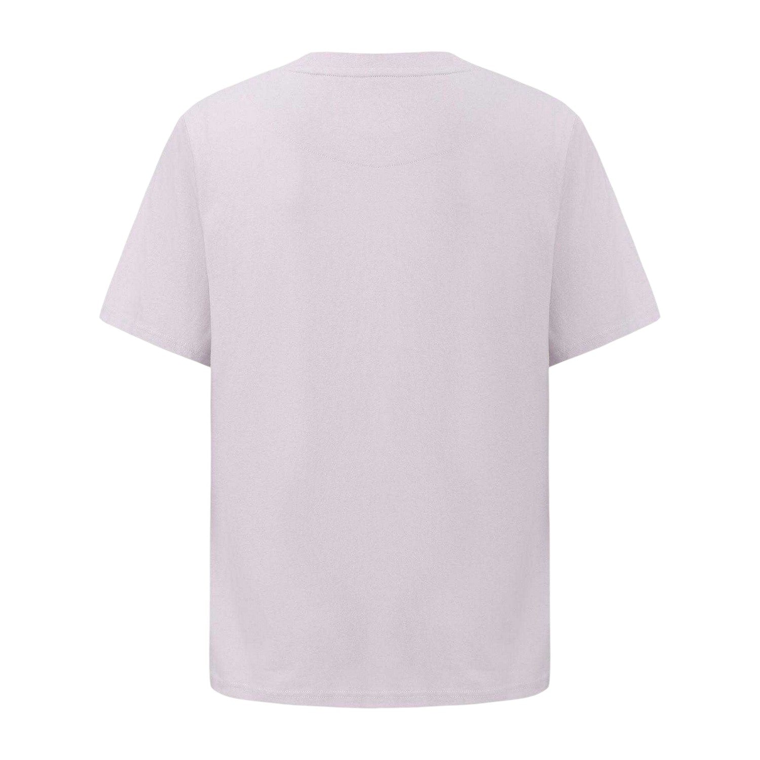 Lilac - Back - Pretty Green Mens Small Logo Cotton T-Shirt