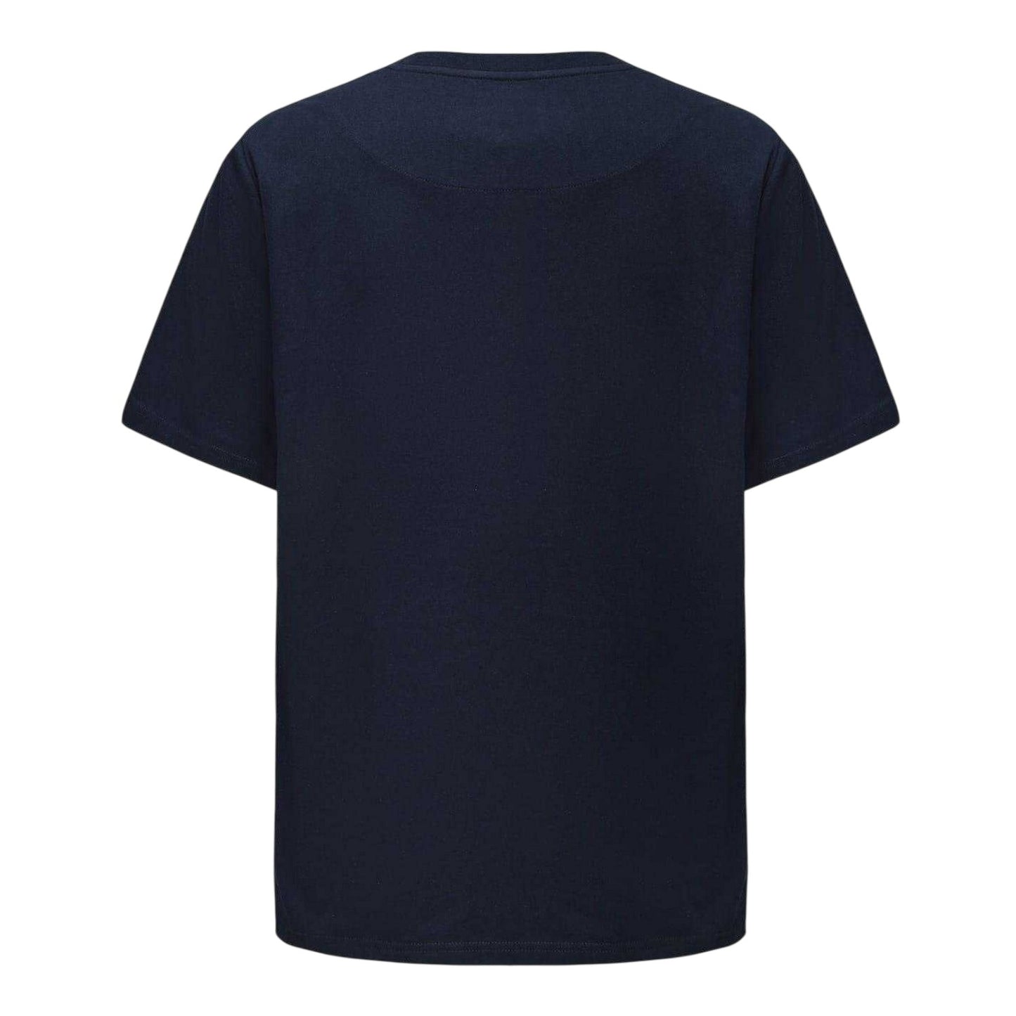 Navy - Back - Pretty Green Mens Small Logo Cotton T-Shirt