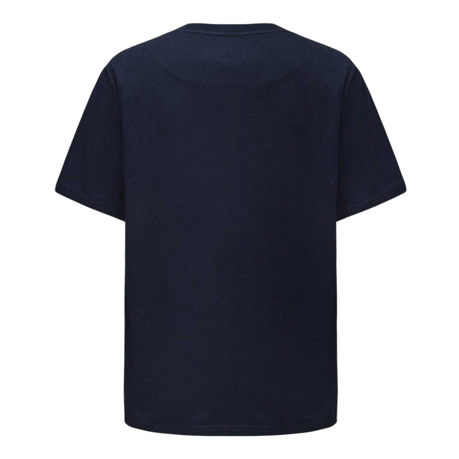 Navy - Back - Pretty Green Mens Small Logo Cotton T-Shirt