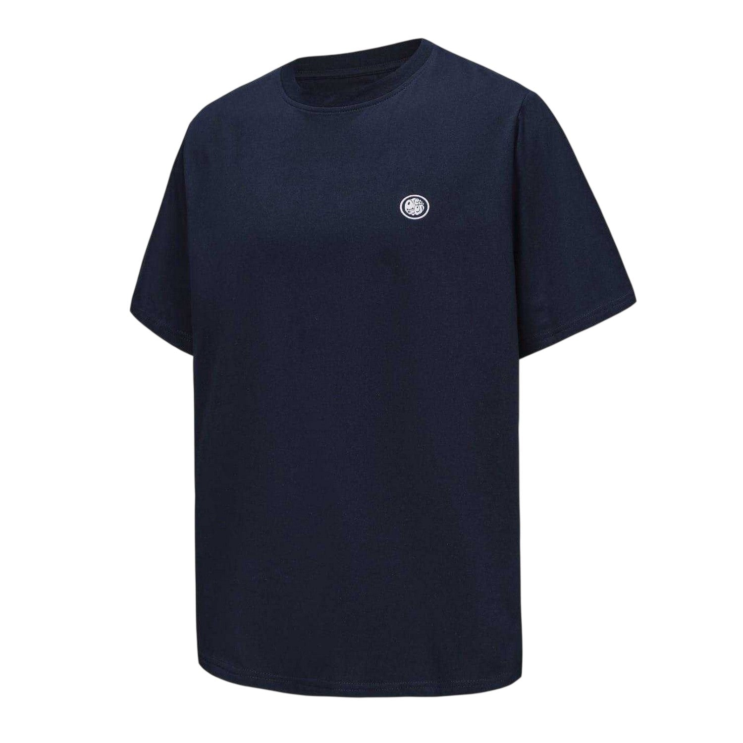 Navy - Side - Pretty Green Mens Small Logo Cotton T-Shirt