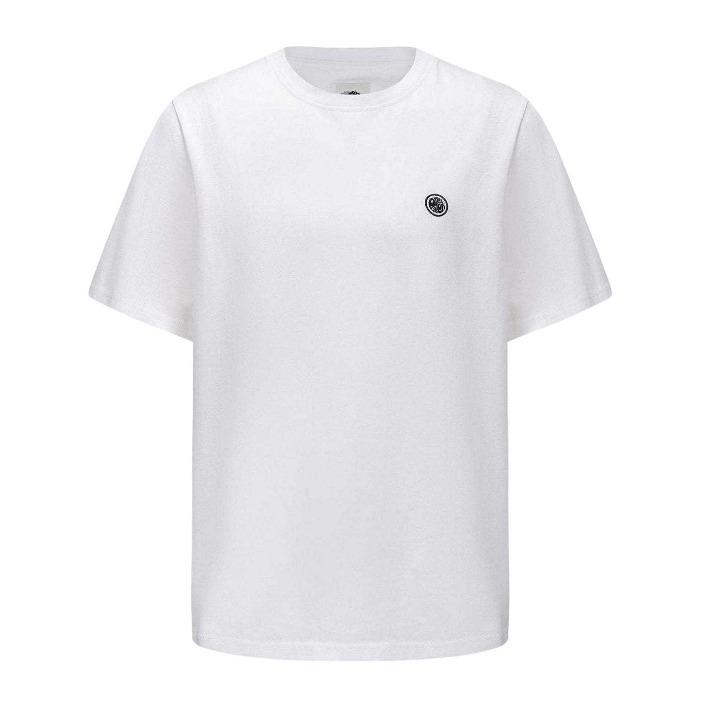 White - Front - Pretty Green Mens Small Logo Cotton T-Shirt