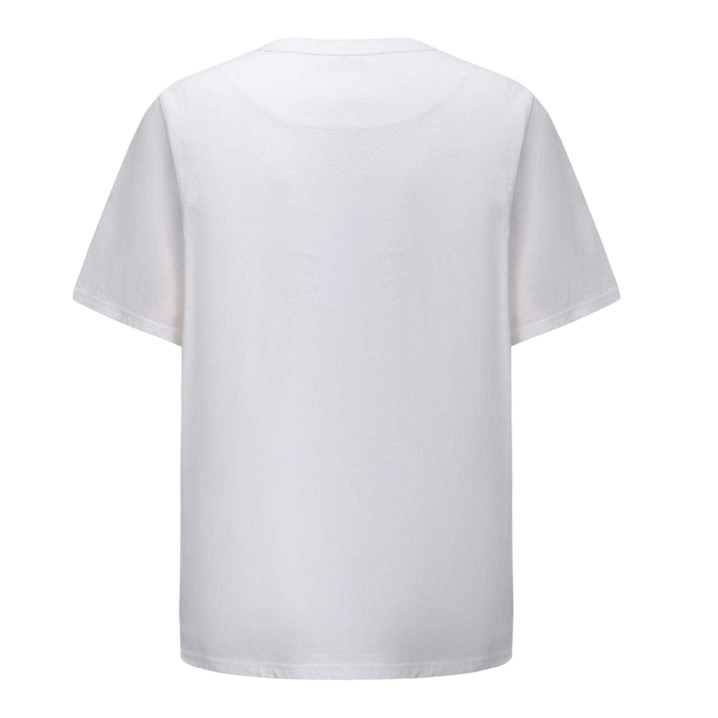 White - Back - Pretty Green Mens Small Logo Cotton T-Shirt
