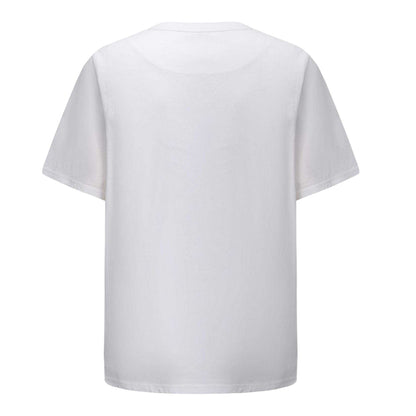 White - Back - Pretty Green Mens Small Logo Cotton T-Shirt